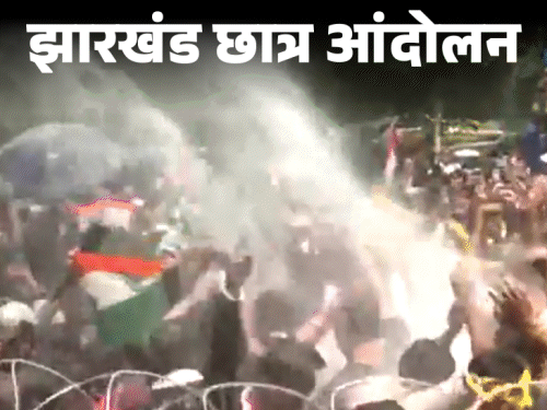 रांची में छात्रों का विधानसभा मार्च। कई जगह बैरिकेडिंग लगाई गईं। - Dainik Bhaskar