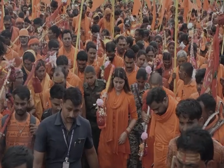 पंडरिया विधायक भावना बोहरा ने 151 किलोमीटर लंबी कांवड़ पदयात्रा की शुरुआत की