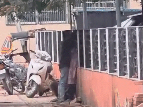 दोनों एक-दूसरे को गले लगाकर काफी देर तक किस करते रहे।