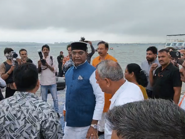 मंत्री विश्वास सारंग ने एक दिन पहले बोट क्लब पर निरीक्षण किया था।