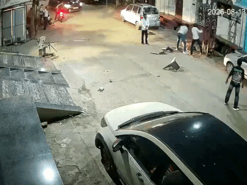 व्यवसायी के बेहोश होने के बाद आरोपी मौके से फरार हो गए।