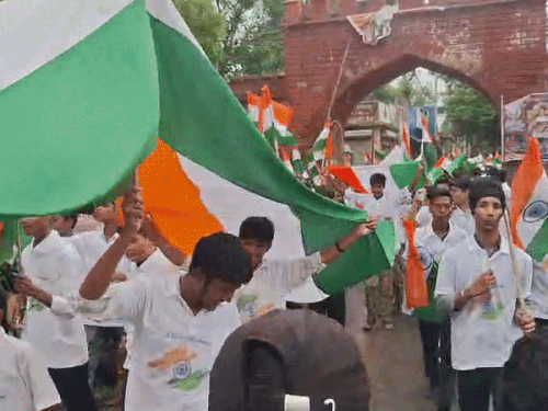 सड़कों पर गूंजे भारत माता के जयकारे; MLA बोले- रोजाना शहीदों को करें याद|रेवाड़ी,Rewari - Dainik Bhaskar