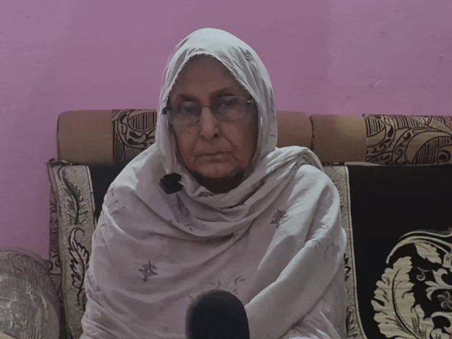 शहीद जाफर खान की वीरांगना मुमताज बानो।