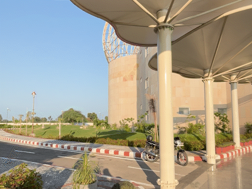 The museum campus spread over 22 acres.