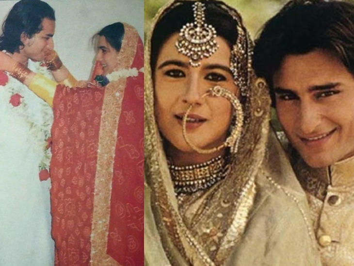 सैफ अली खान और अमृता सिंह की शादी अक्टूबर 1991 में हुई थी।