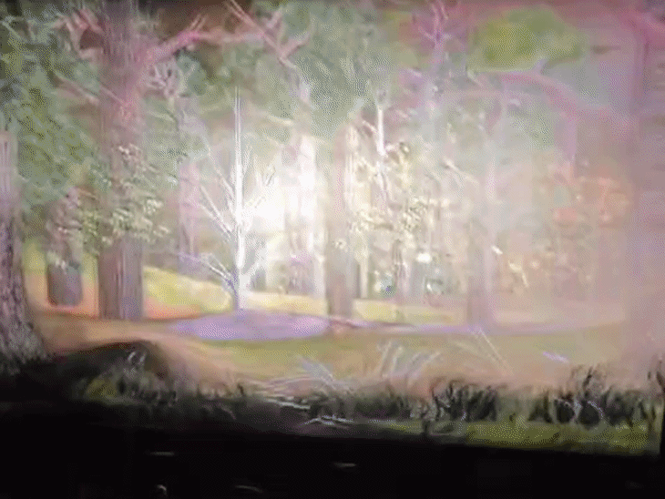 The theater's waterproof screen has been imported from South Korea.