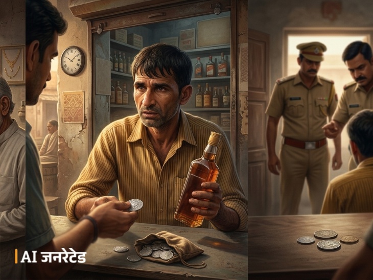 मजदूर रजनी ने चांदी के सिक्के बेचकर कई बार शराब का पी थी।