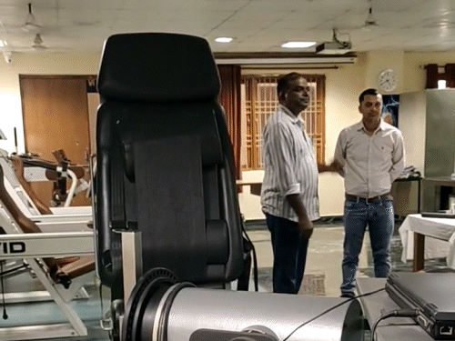 Machines are kept at LNIPE to check the bodies of players.
