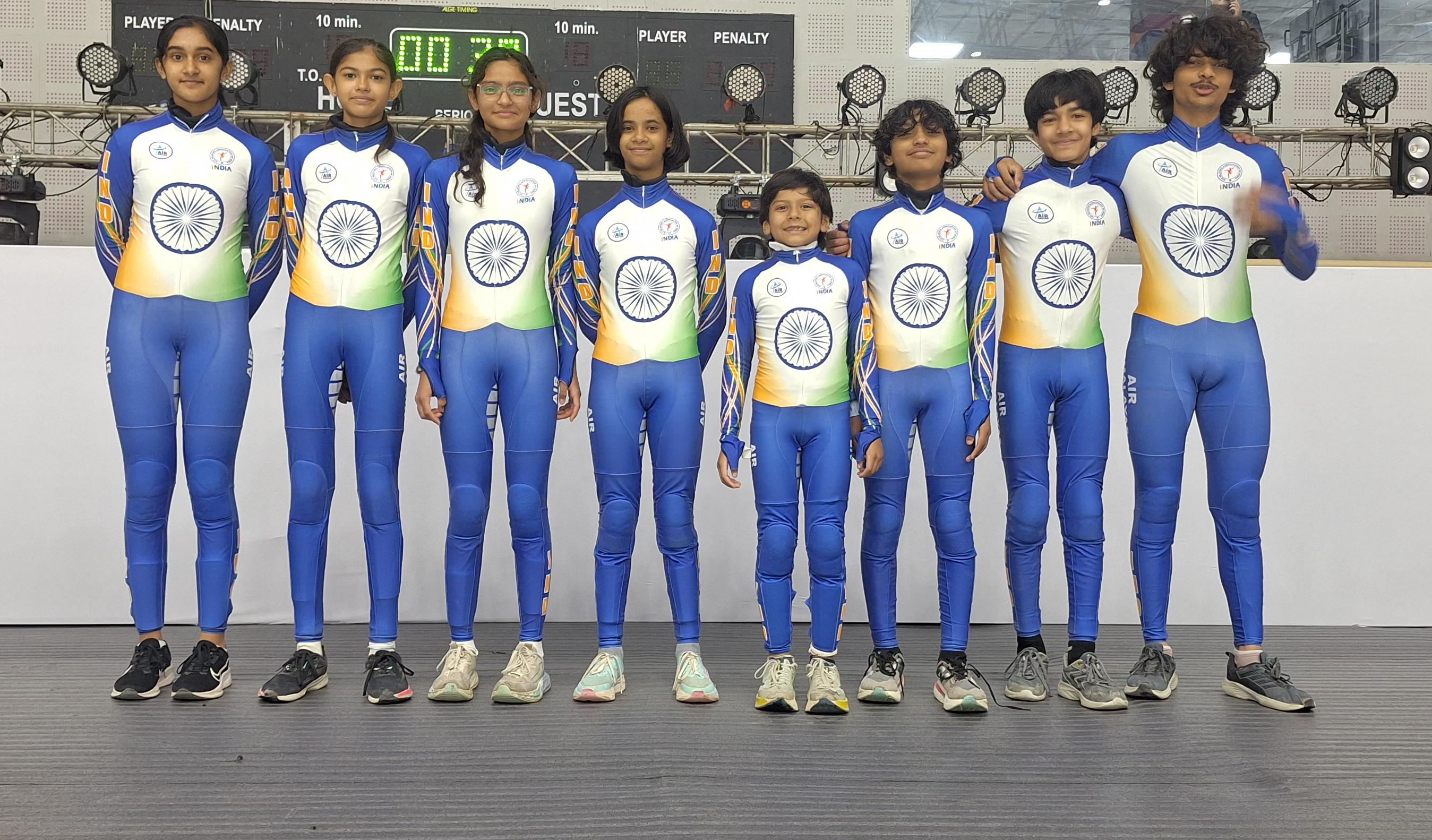 गुजरात से आए निर्जा निशांत ललाकिया, माही राजेश सोलंकी, काव्या अमित पटेल, ध्वजा उपेन पटेल, युवराज मेहता, ध्यान अमित पटेल, महर्ष दीपक प्रजापति और तत्व जोशी प्रतियोगिता में प्रतिभाग कर रहे हैं।