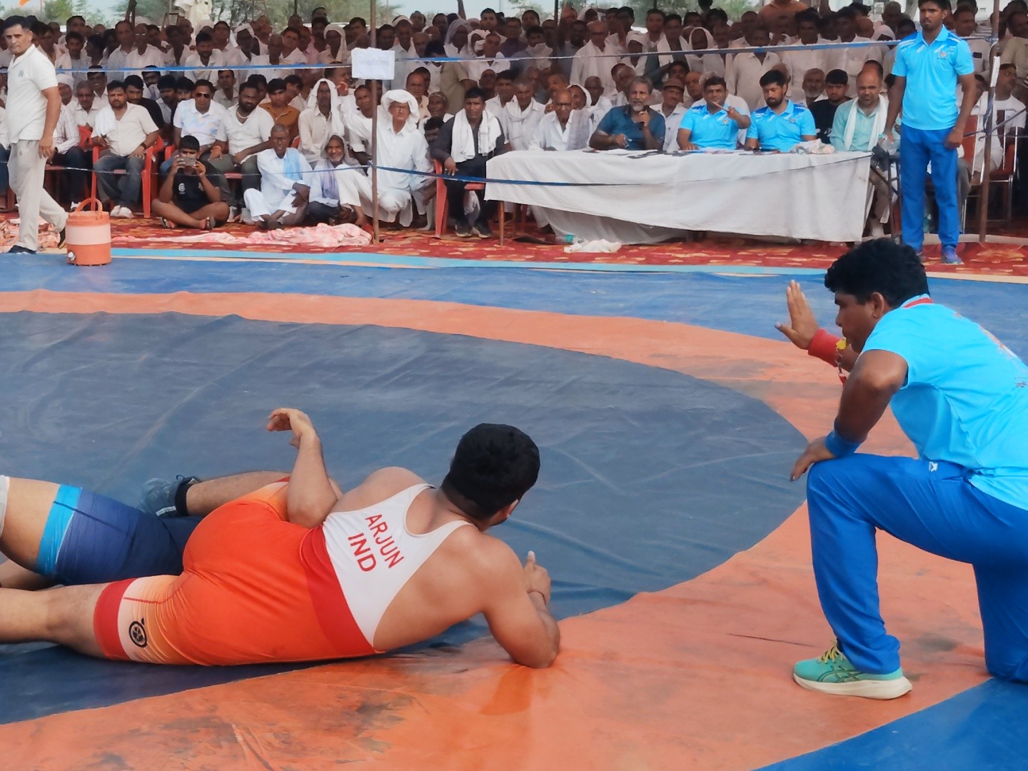 भारत केसरी दंगल में अर्जुन रोहिल प्रथम और रक्षित सिंह चौधरी दूसरे स्थान पर रहे।