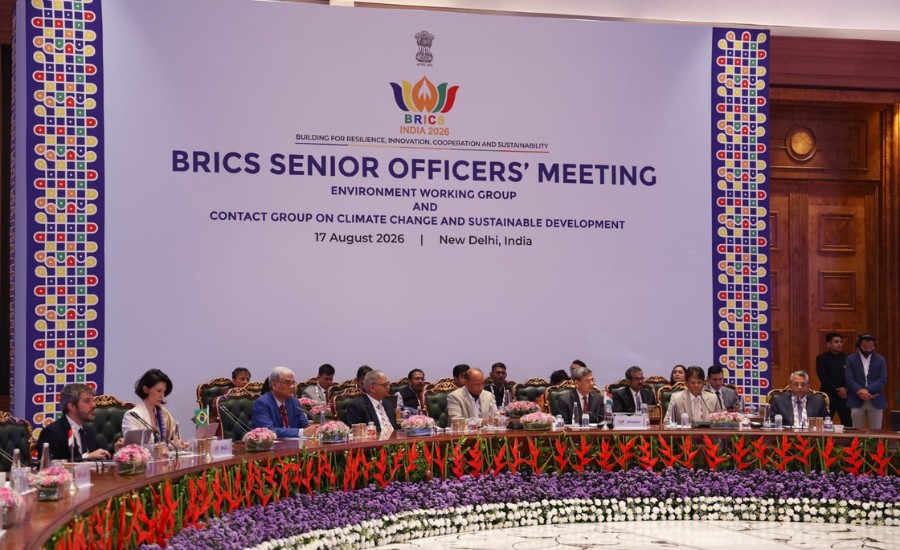ब्रिक्स मंत्रियों की बैठक से पहले ब्रिक्स के सीनियर अधिकारियों की बैठक हुई।