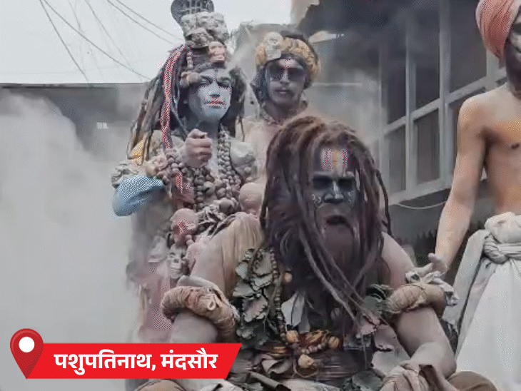 पशुपतिनाथ की सवारी में शिव के गण भी शामिल हैं।