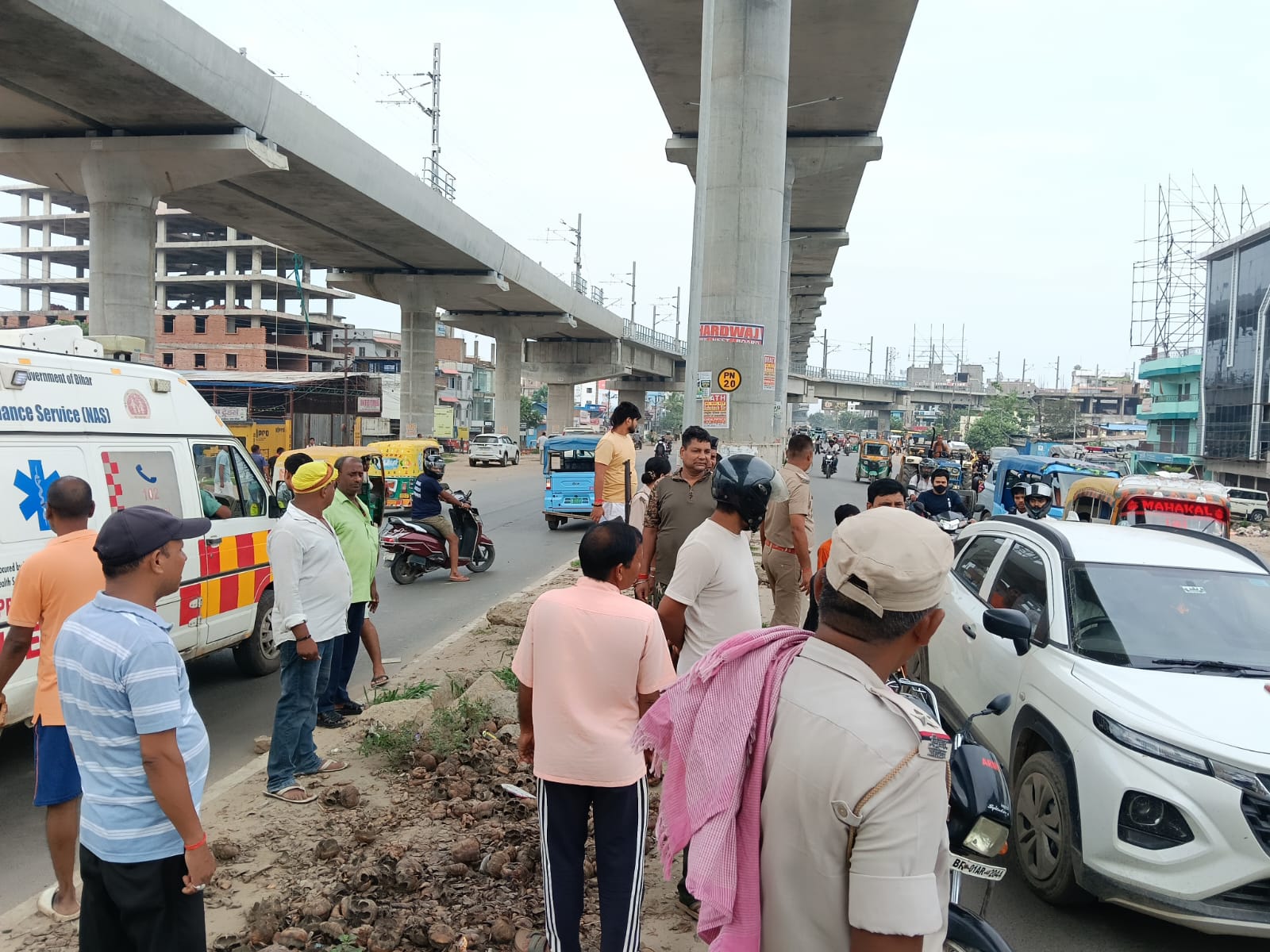 घटनास्थल की तस्वीर।