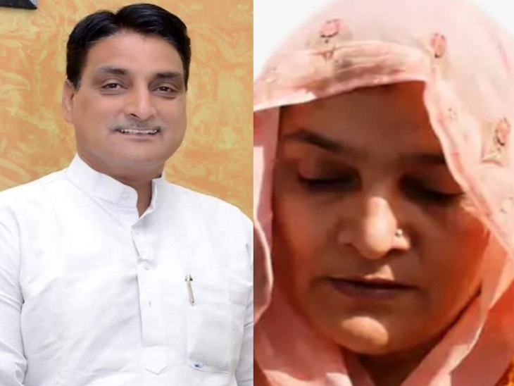 निवर्तमान सभापति जीवण खां और पत्नी खतीजा बानो।