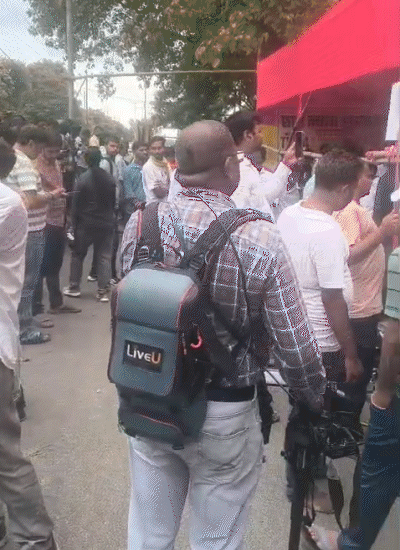 छात्र नेता दिलीप के नेतृत्व में ये छात्र न्याय सत्याग्रह हो रहा है।