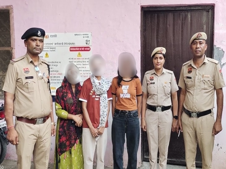 Police handed over all three safely to the family