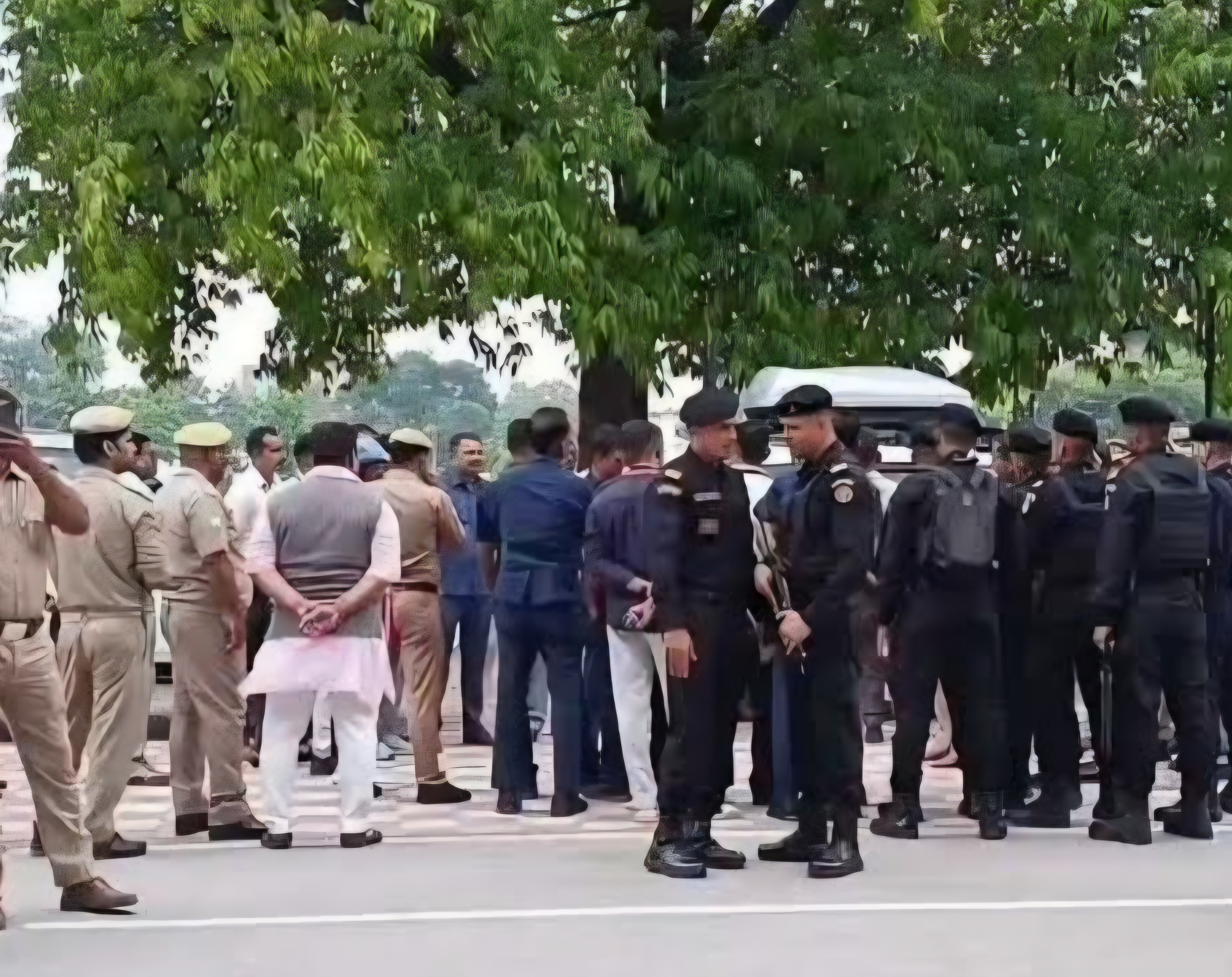 NSG ने देखी सुरक्षा व्यवस्था।