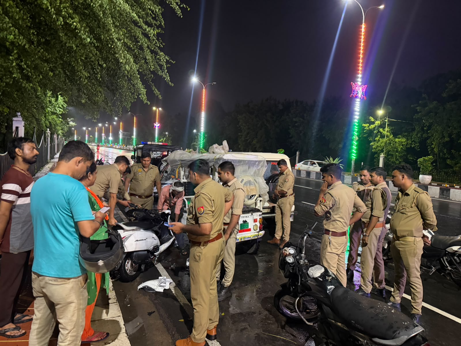हादसे के बाद काफी देर पड़ा रहा पीयूष।