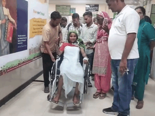 After giving initial treatment to the young woman, she was referred to Delhi