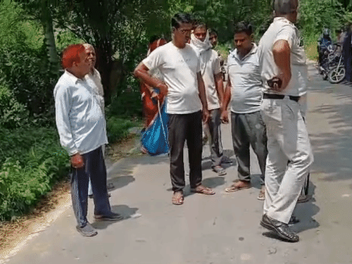Police team reached the spot after the incident