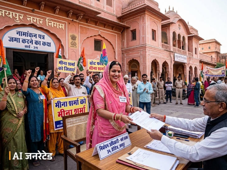 15 जगह प्रत्याशी दे सकेंगे फॉर्म; प्रत्याशियों-समर्थकों की भीड़ से नहीं होगी अव्यवस्था|जयपुर,Jaipur - Dainik Bhaskar