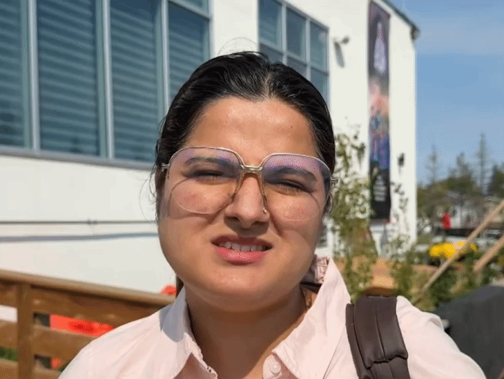 दशमेश कल्चर सेंटर में आने वाली महिला नव गुर्म ने इस घटना पर आपत्ति जताई।