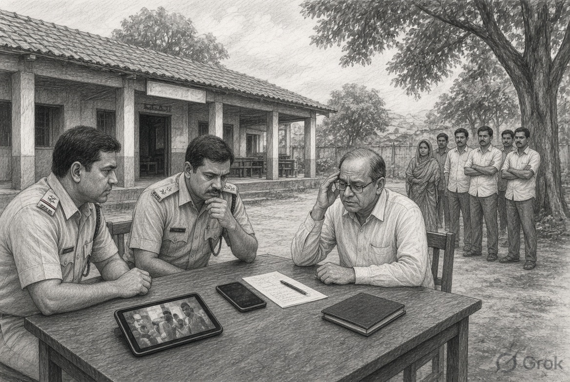पुलिस ने स्कूल पहुंचकर प्रिंसिपल के बयान दर्ज किए और मामले की जांच शुरू की है।