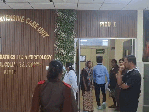 पीडियाटिक आईसीयू, जहां महिला का बच्चा भर्ती था और रेजीडेंट ने अश्लील हरकत की।