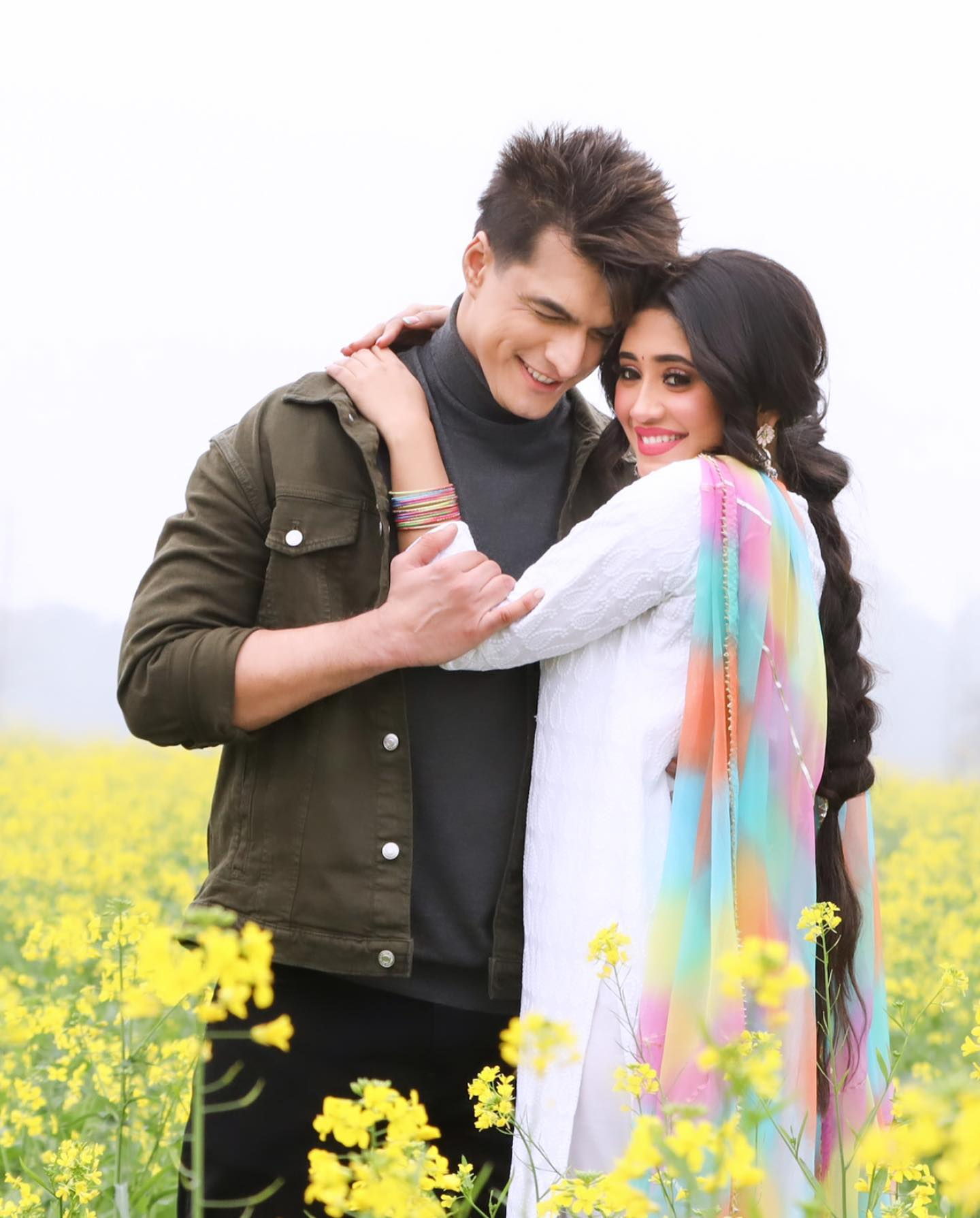 Mohsin with his co-star Shivangi Joshi in 'Yeh Rishta Kya Kehlata Hai'.