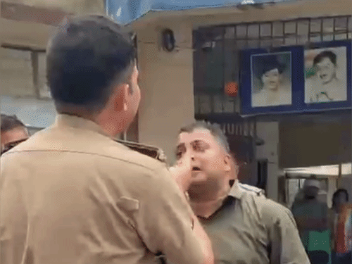 भाजपा नेता बोले- पुलिस ने मेरा अपमान किया।