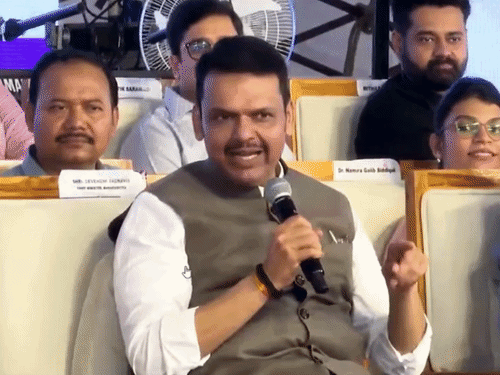 फडणवीस रविवार को रेशिमबाग मैदान में ‘मंथन 4 युवा–नागपुर 2026’ के समापन समारोह में पहुंचे थे। - Dainik Bhaskar