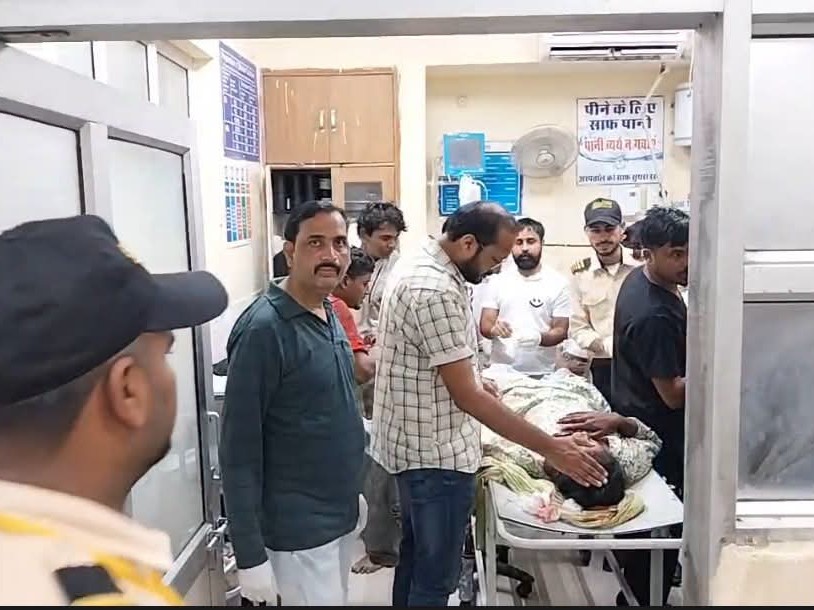 ऊना अस्पताल में उपचाराधीन घायल श्रद्धालु।