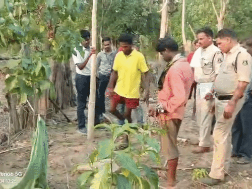 आरोपी ने पुलिस को बताया - घर के आंगन में पत्नी का शव दफनाया है।