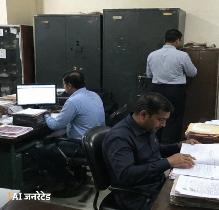 भोपाल BSNL ऑफिस में कार्रवाई हुई।
