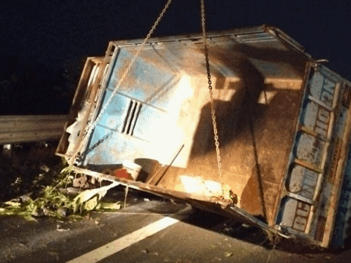 गाड़ी में पीछे सो रहे थे, पलटने से नीचे दबे; मेरठ से पौधे लेकर आ रहे थे|गोविन्दगढ़ (अलवर),Govindgarh (Alwar) - Dainik Bhaskar