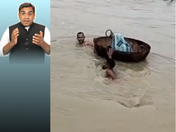 कड़ाही में मरीज, पार कराई उफनती नदी; अध्यक्ष बोलीं- नेता तुम्हारा बाप है, जो खड़े हो रहे|मध्य प्रदेश,Madhya Pradesh - Dainik Bhaskar