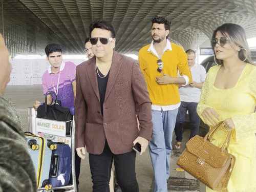 Govinda was seen with his co-star Komal Rani Swarnkar.
