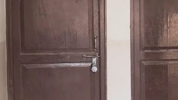 The student's house is locked, although the family was here during Raksha Bandhan.