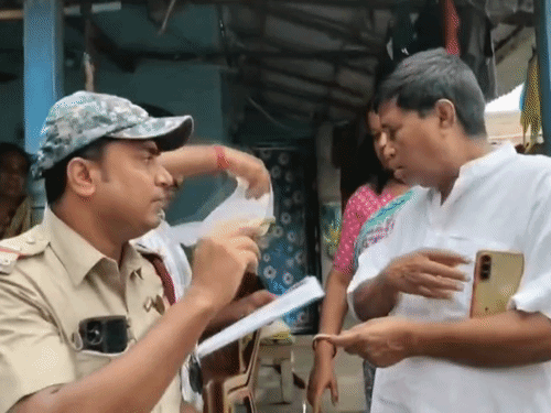 The police officers while investigating Brishti Mukherjee's suicide case