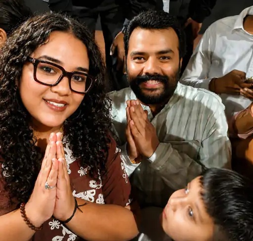 The film's star cast met the audience who came to watch the film at EP Mirage and clicked pictures with them.