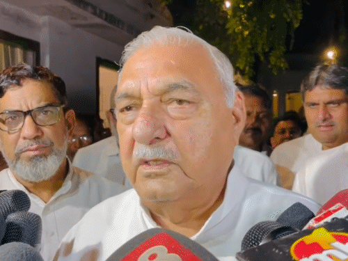 हरियाणा पूर्व सीएम भूपेंद्र हुड्डा।