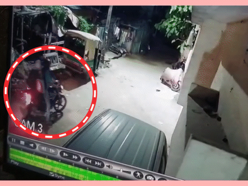 6 चोर 3 बाइकों पर सवार होकर मौके से भागते दिखे।