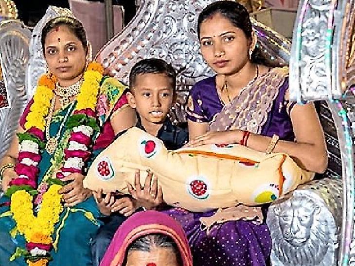 कल्पना दहिफले (माला पहनी) ने 27 अगस्त को अस्पताल में बेटी को जन्म दिया।