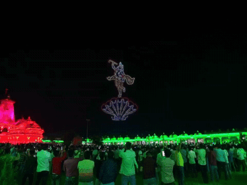 जन्माष्टमी पर ड्रोन शो होगा।