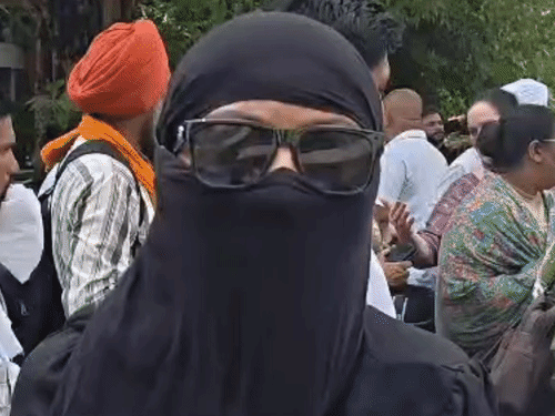 जानकारी देते हुए फगवाड़ा निवासी पीड़ित सलीम बेगम।