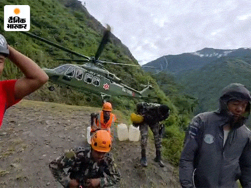 चिलिमे टनल के पास लैंडिंग स्पॉट बहुत छोटा है, इसलिए बड़ा हेलिकॉप्टर नहीं उतर पा रहा है।