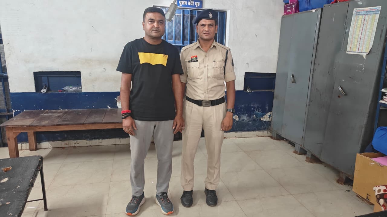 पुलिस ने आरोपी रवि शर्मा को किया गिरफ्तार।