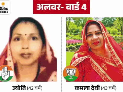 इन चार वार्ड जहां दोनों महिला प्रत्याशी। दोनों ही केवल साक्षर। 8वीं पास भी नहीं।
