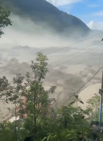 यह 26 अगस्त को नेपाल में आई बाढ़ की तस्वीर है।