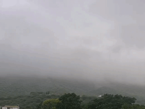 सुबह से बादल छाए हैं और रिमझिम बरसात का दौर जारी है।